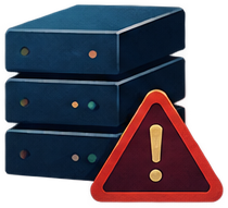 Servers with an alert